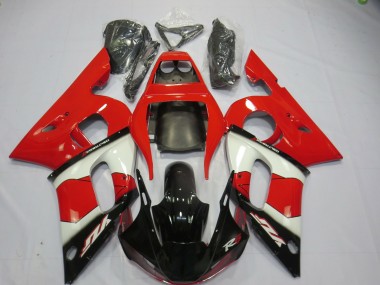 1998-2002 Red White and Black Yamaha R6 Fairings