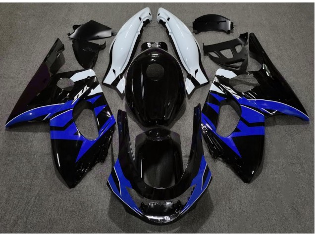 1998-2007 Gloss Black Blue and White Yamaha YZF600 Fairings 1998-2007 Gloss Black Blue and White Yamaha YZF600 Fairings