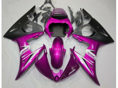 2003-2005 Gloss Pink & White Yamaha R6 Fairings