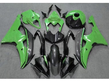 2008-2016 Gloss Green and Carbon Yamaha R6 Fairings